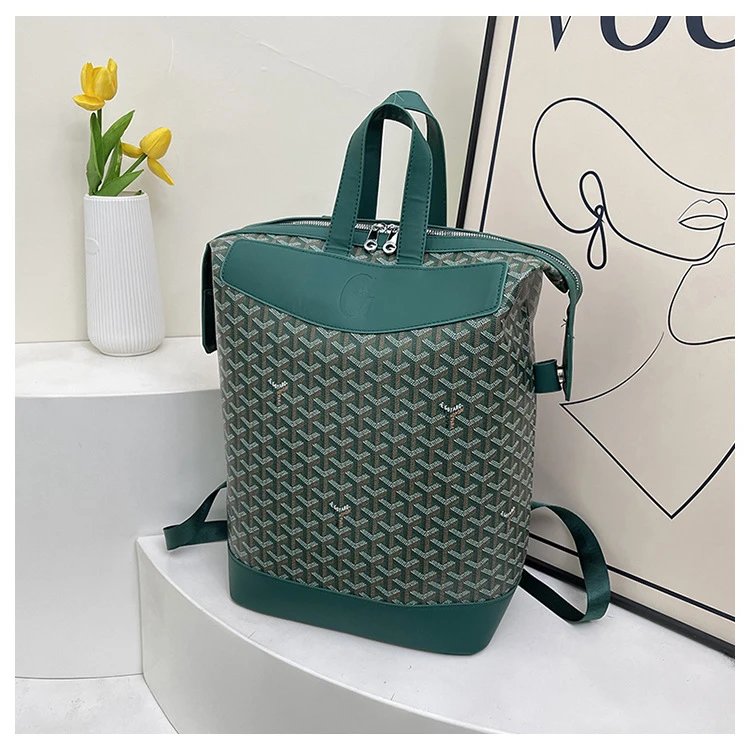 Goyard Saint-Louis PM Blue Chevron Canvas Bucket Bag Handbags - 7