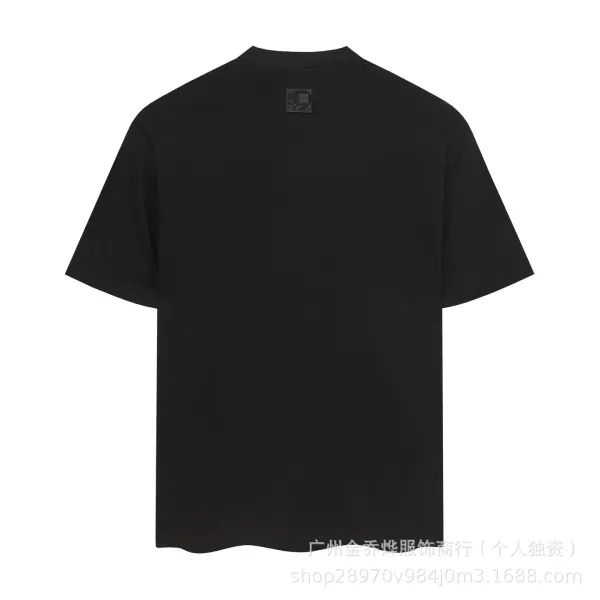 Design Script Logo Embellished Black T-Shirt - 17