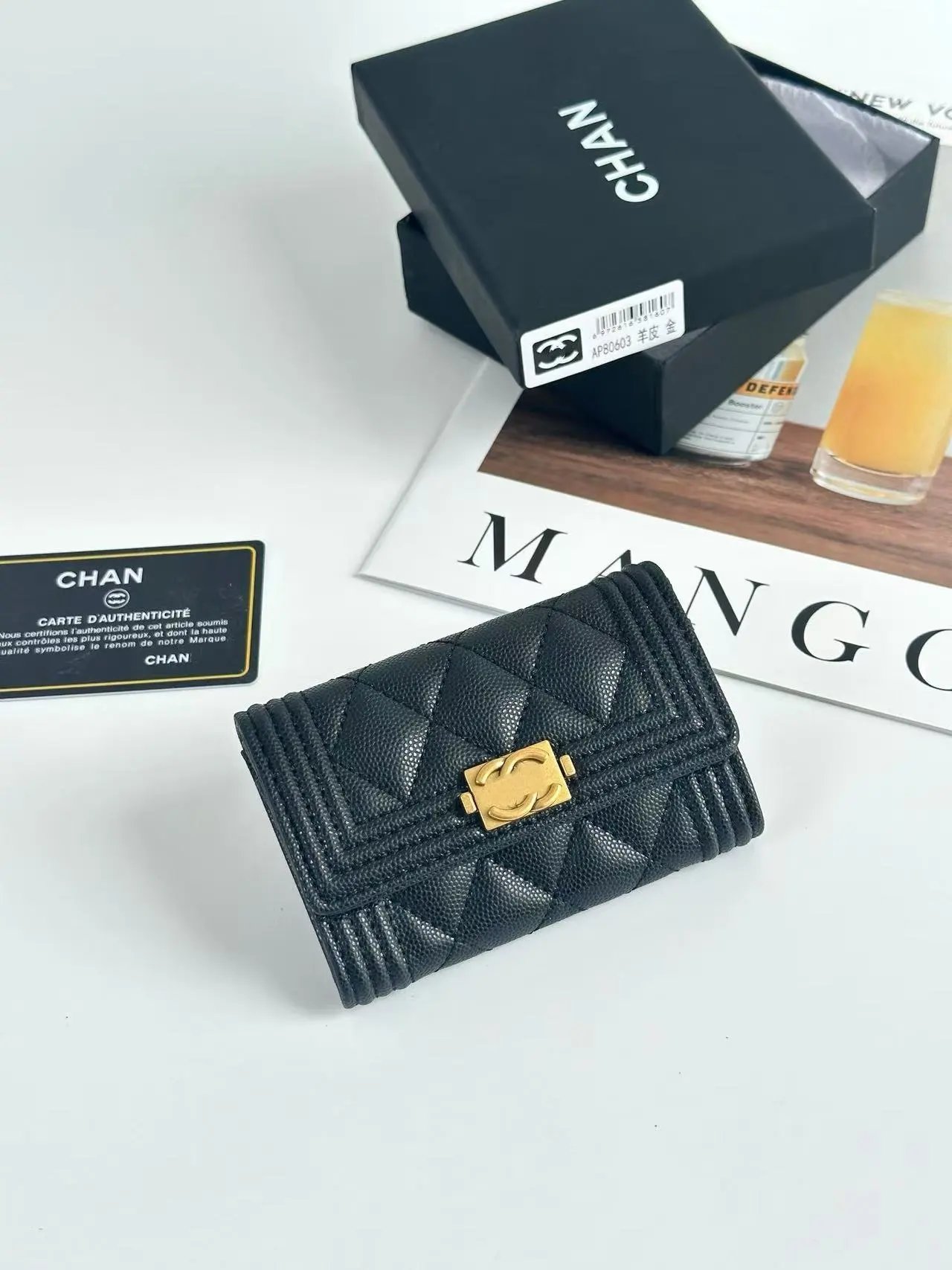 Chanel Boy Wallet Pink Quilted Calfskin Gold-Tone Hardware Short Wallet - 6