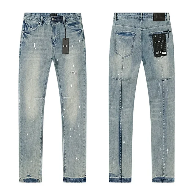 RTA Jeans Distressed straight-leg product detail image 13