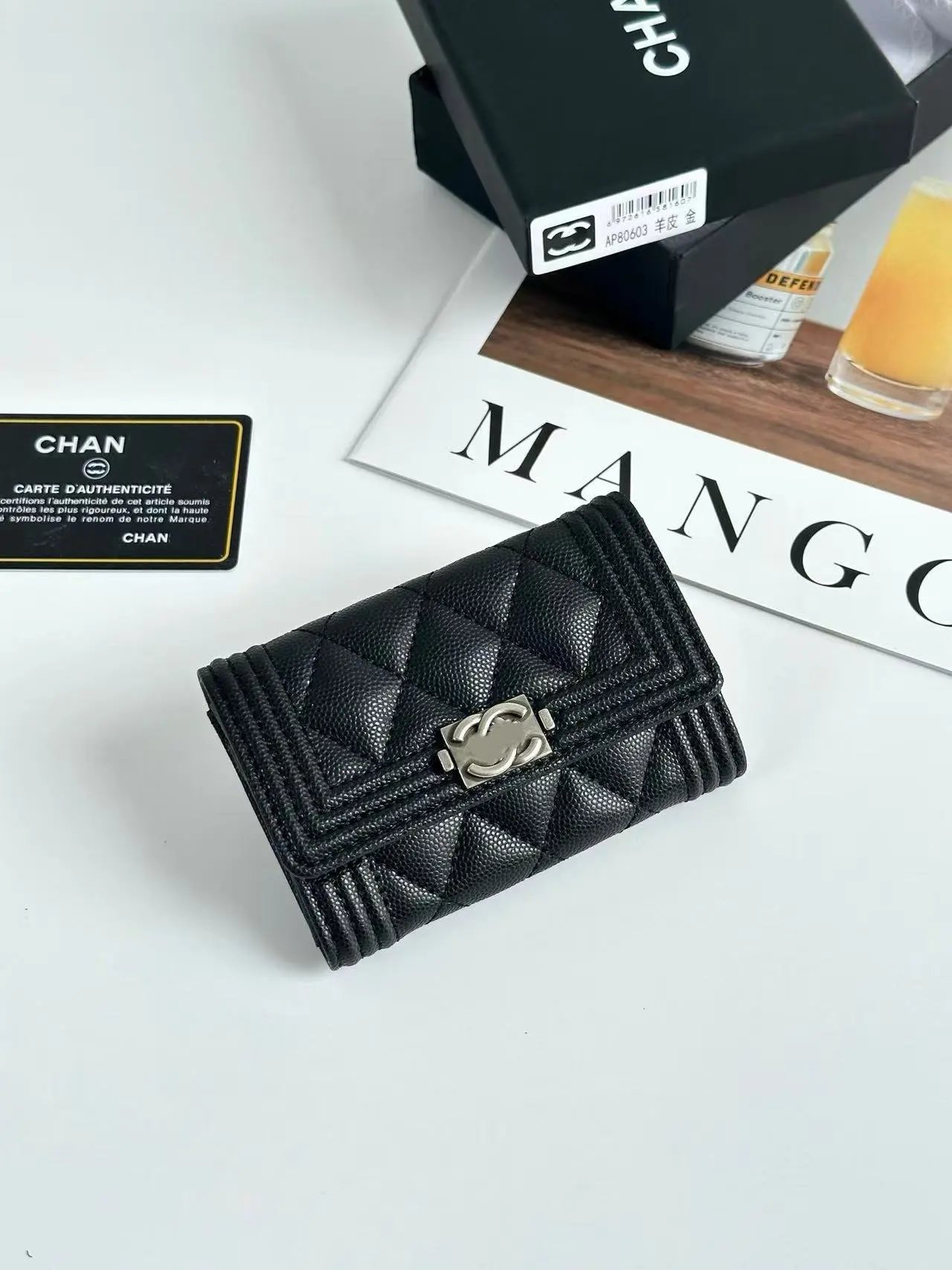 Chanel Boy Wallet Pink Quilted Calfskin Gold-Tone Hardware Short Wallet - 5