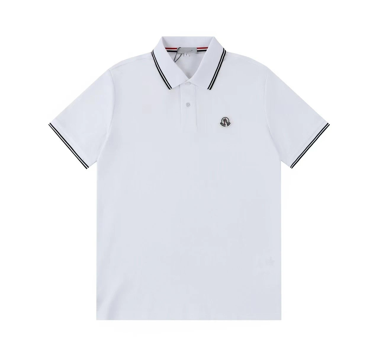 GCDS Logo Embroidered White Polo Polo Shirt - 9