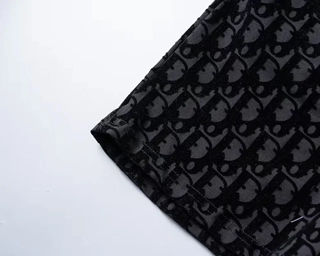 Dior Matching Sets Short-sleeve T-shirt and shorts set with all-over monogram print product detail image 8