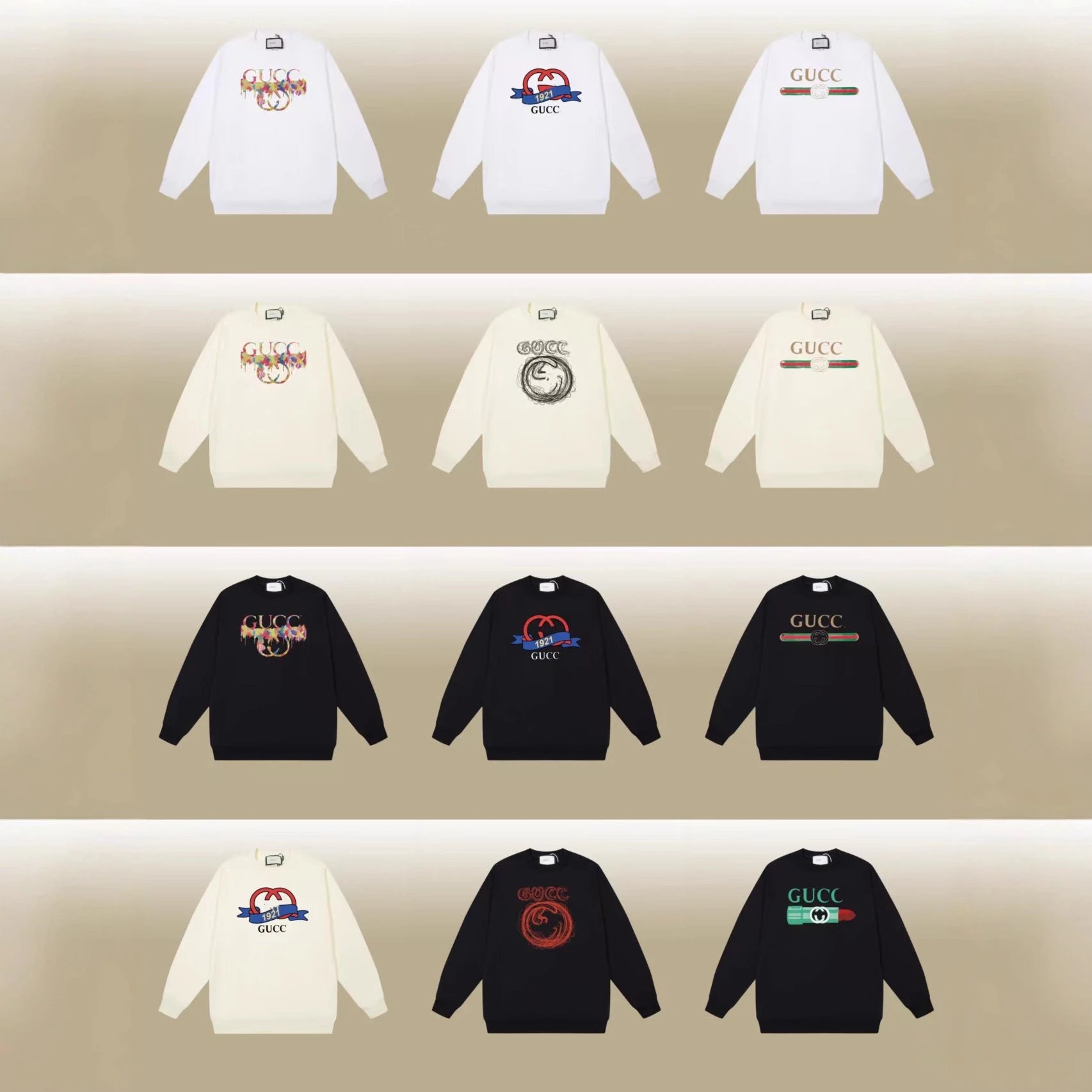 Unbranded Hoodies & Sweatshirts Crewneck sweatshirt with GUCC text print image 4