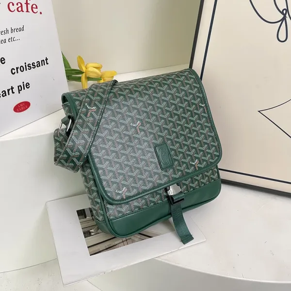 Goyard Saint Louis PM Green Monogram Crossbody Bag - 1