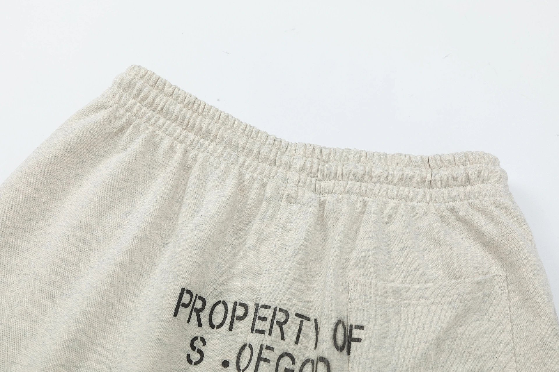 Fear of God Essentials Saint Vaint Graphic Shorts Gray - 4