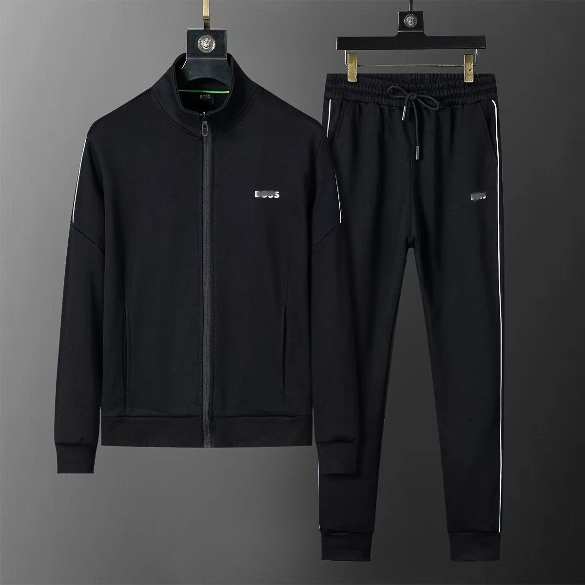 BOSS Tracksuits Zip-Up Jacket and Jogger Set — 17 – Three Labels Included