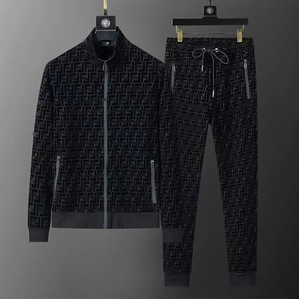 BOSS Tracksuits Zip-Up Jacket and Jogger Set — 18 – Three Labels Included