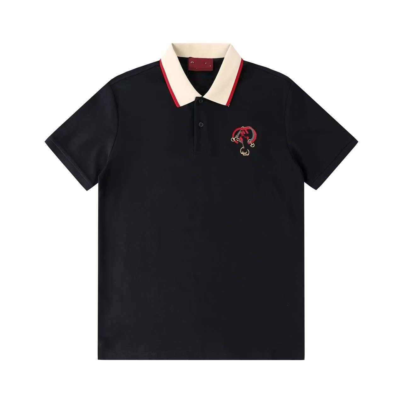 Lacoste Color-Block Stripe Polo Black Polo Shirt - 8