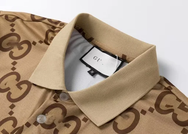 Gucci Matching Sets Double G monogram polo shirt and shorts set product detail image 12
