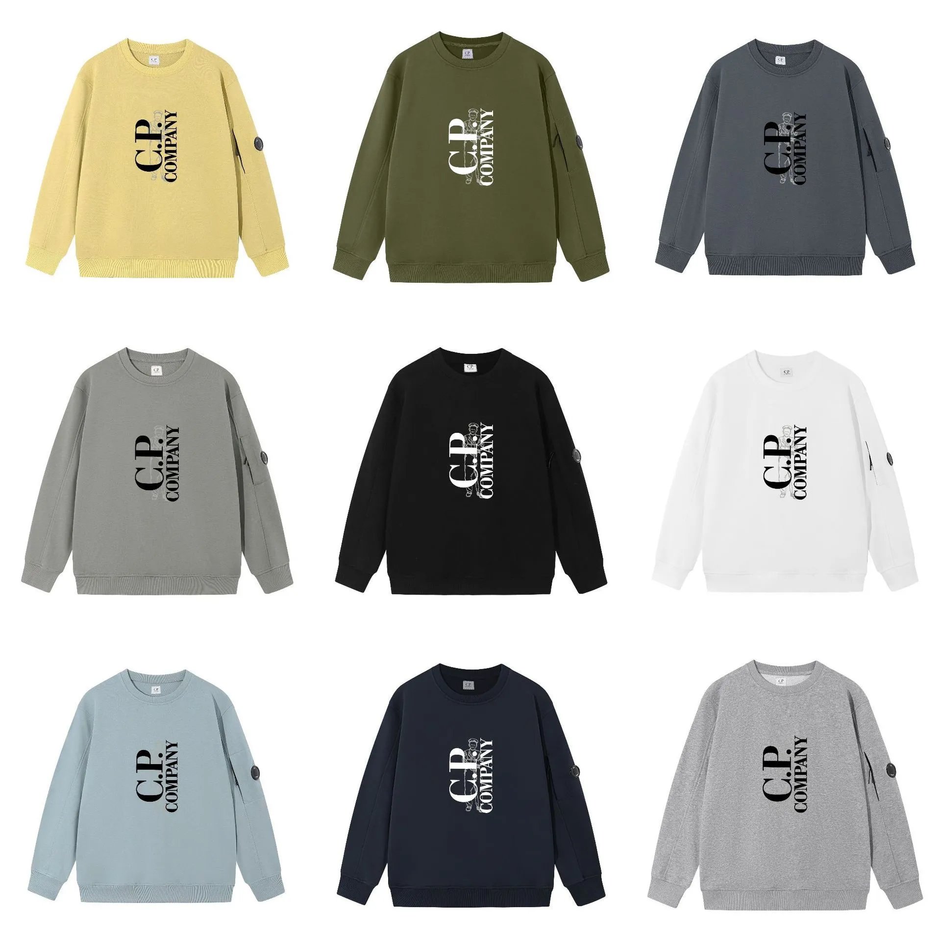 C.P. Company Logo Print White Hoodie - 4