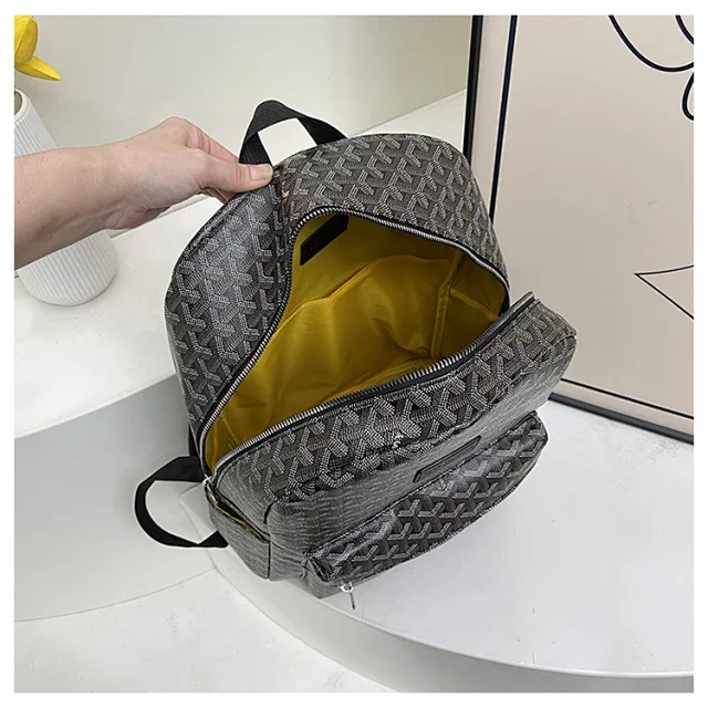 Goyard Backpacks Goyardine monogram zip backpack product detail image 13