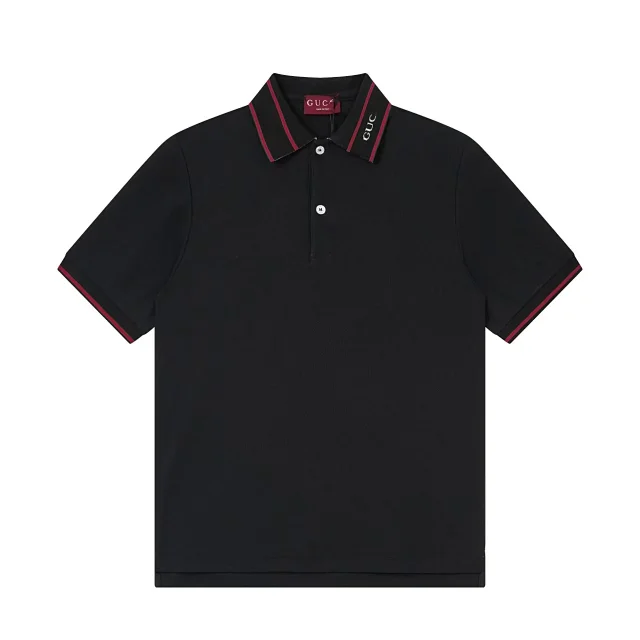 Unbranded Shirts Short-Sleeve Polo Shirt with Contrast-Trim Collar product detail image 2
