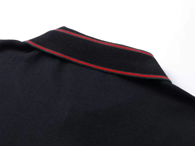 Unbranded Shirts Short-Sleeve Polo Shirt with Contrast-Trim Collar product detail image 5