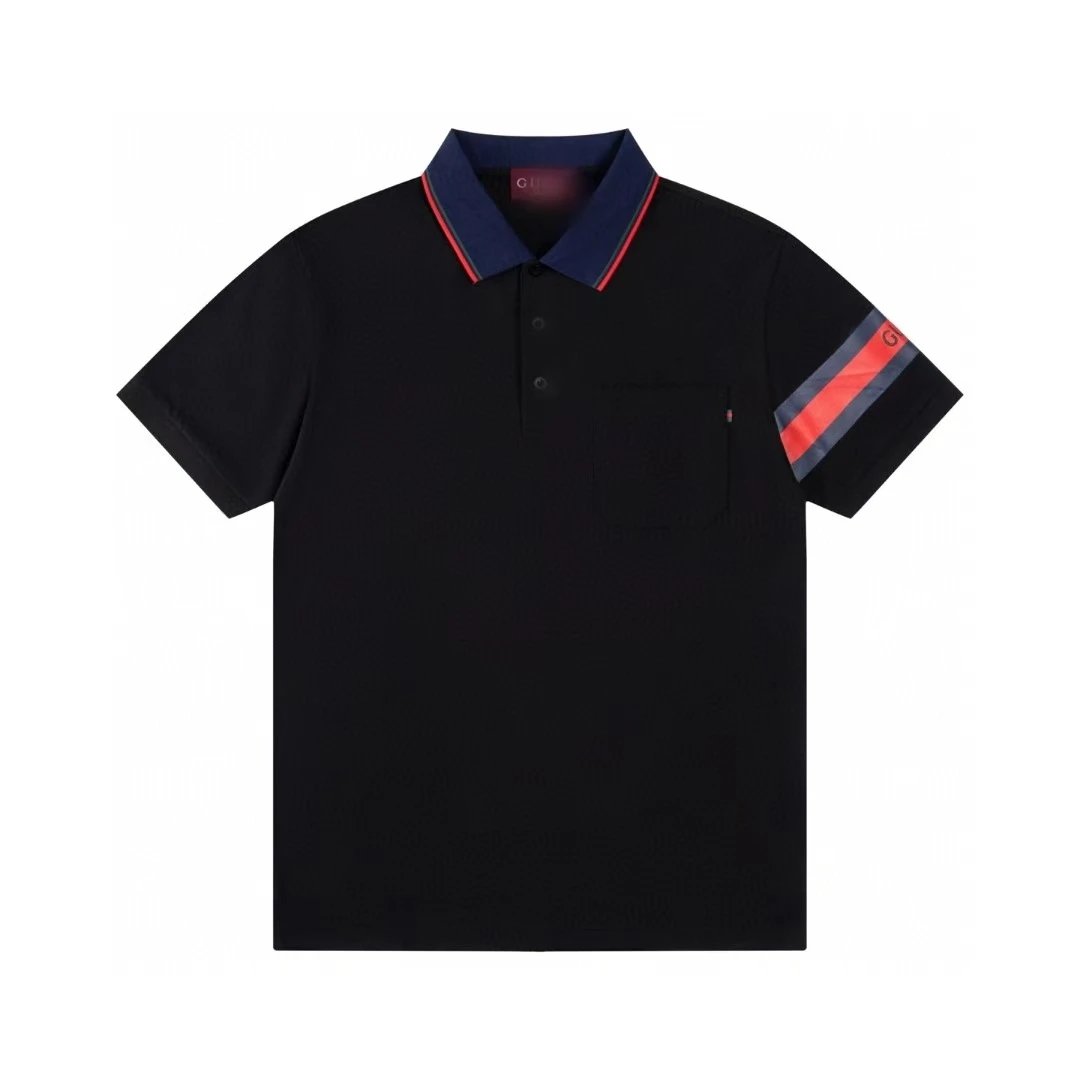 Gucci GG Monogram Black Polo Shirt - 5