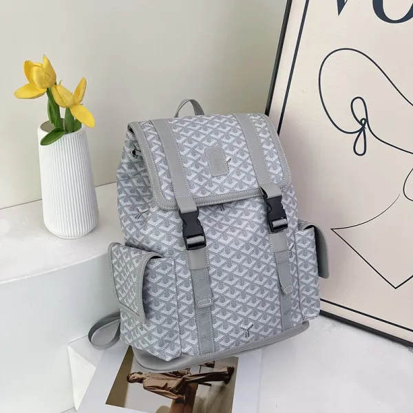 Goyard Saint Louis Backpack Gray Monogram Canvas - 1