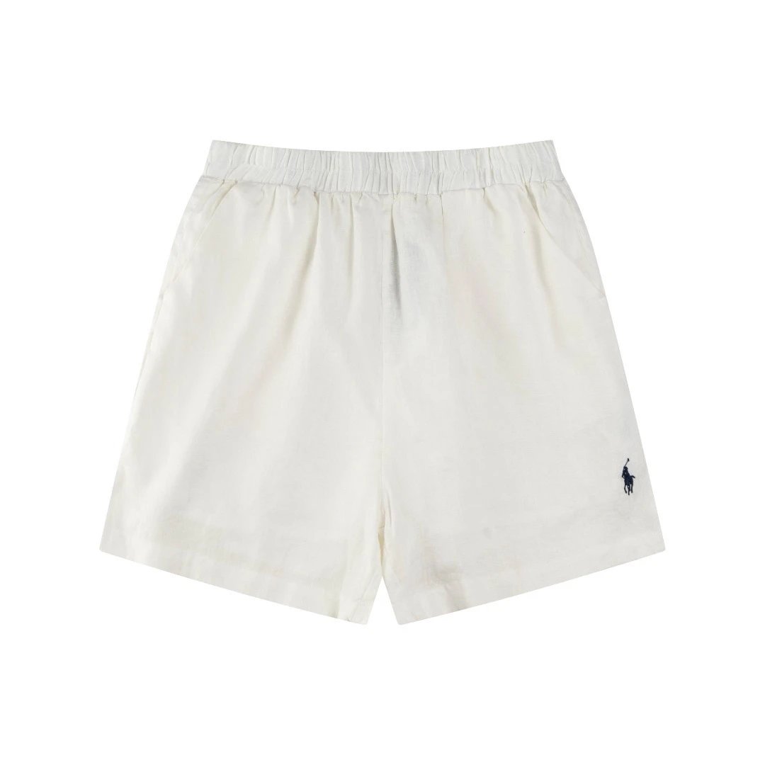 Polo Ralph Lauren Shorts Embroidered Pony Elastic-Waist — White