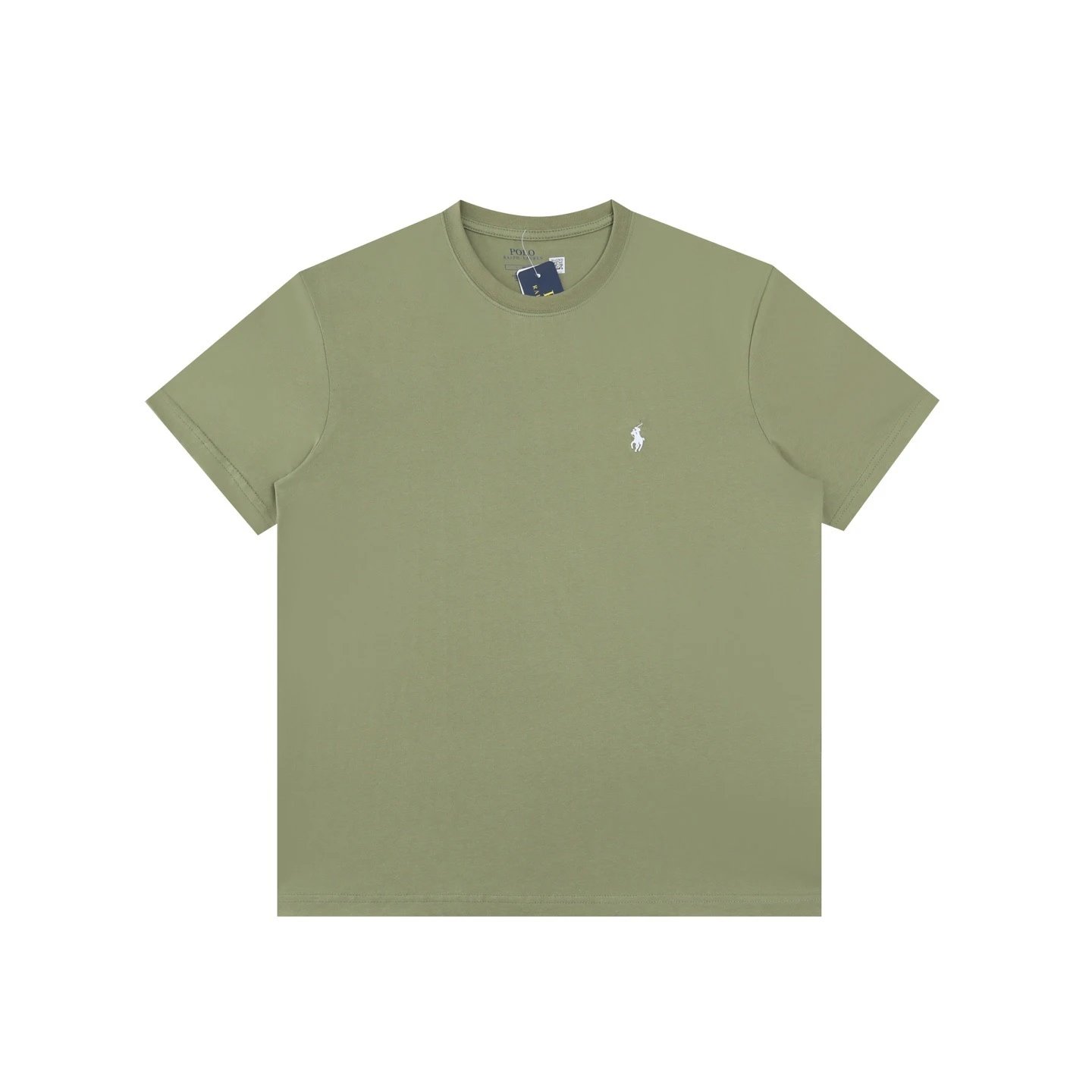 Polo Ralph Lauren T-Shirts Crew Neck Embroidered Pony Logo — Grass Green