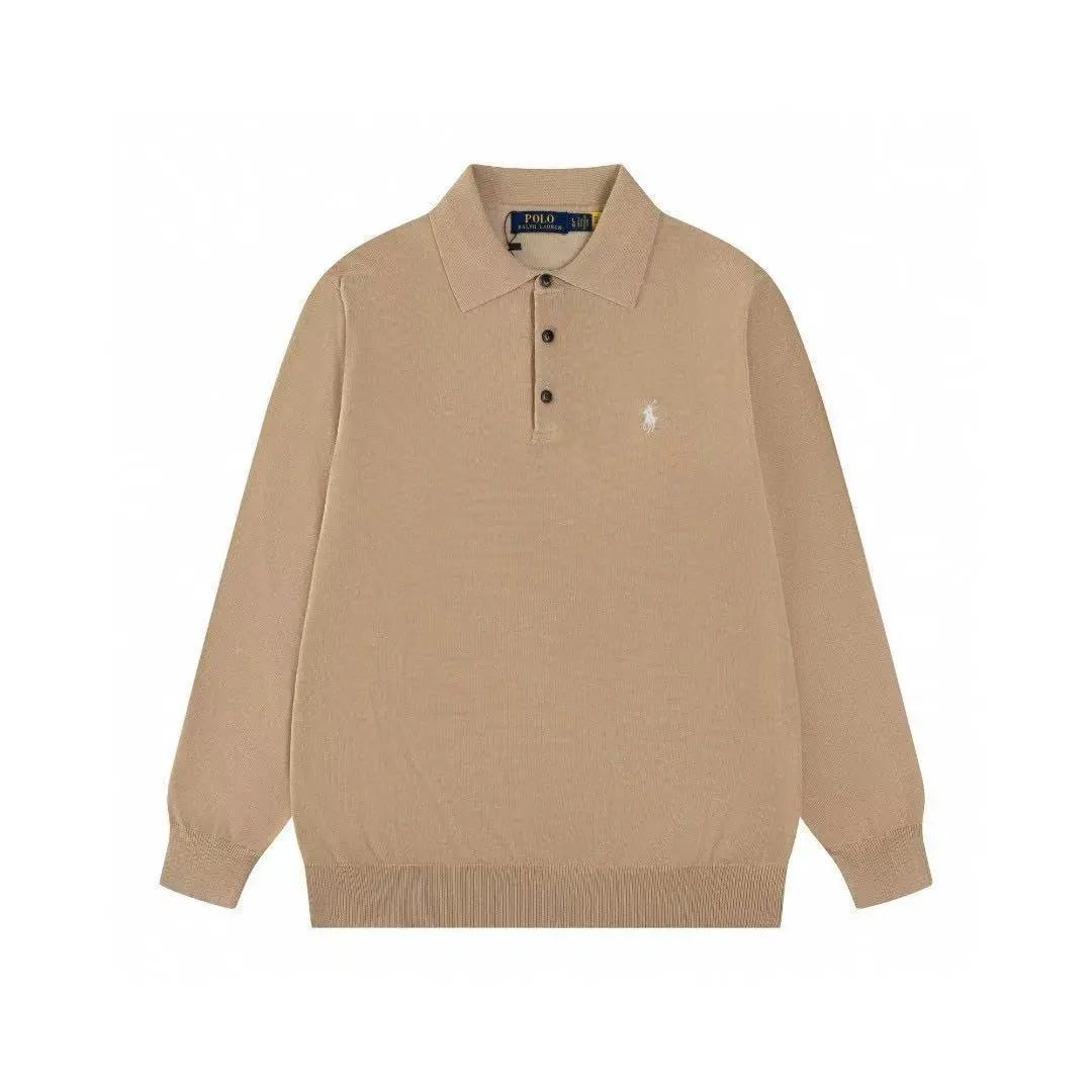 Polo Ralph Lauren Knitwear Long-Sleeve Polo-Collar Knit Sweater image 4