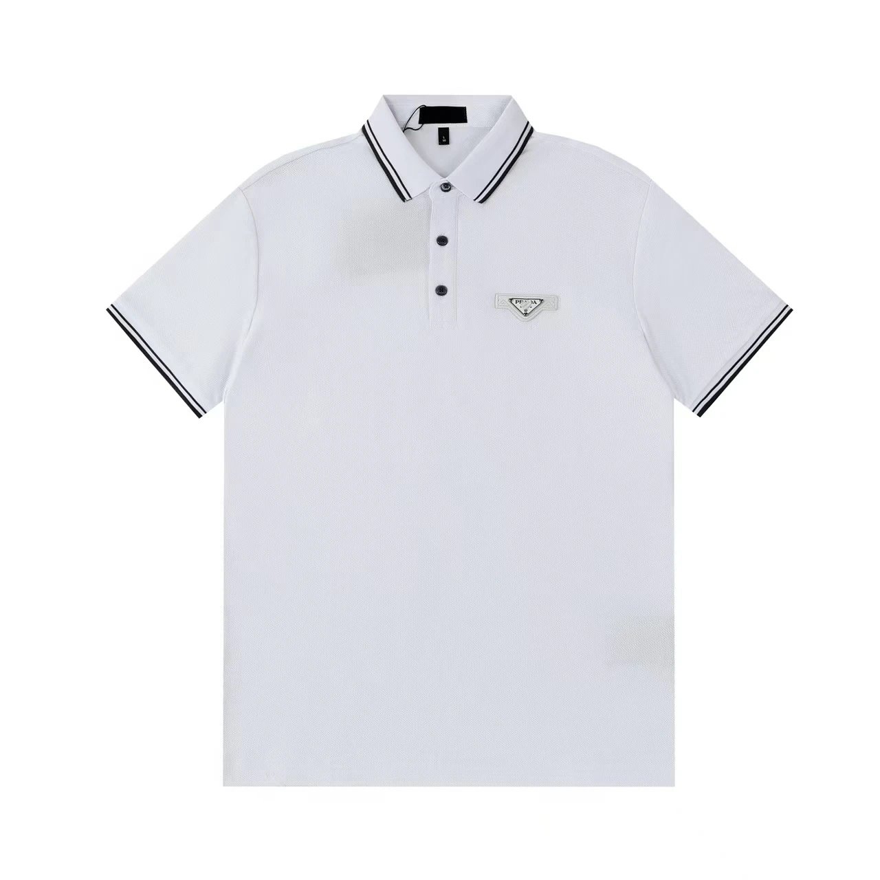 GCDS Logo Embroidered White Polo Polo Shirt - 18