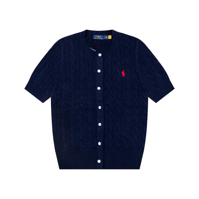Polo Ralph Lauren Knitwear Cable-Knit Short-Sleeve Button-Front Cardigan product detail image 5