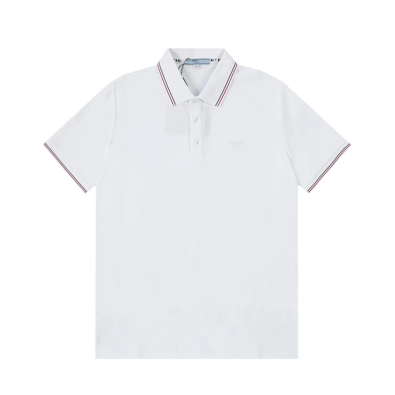 GCDS Logo Embroidered White Polo Polo Shirt - 27