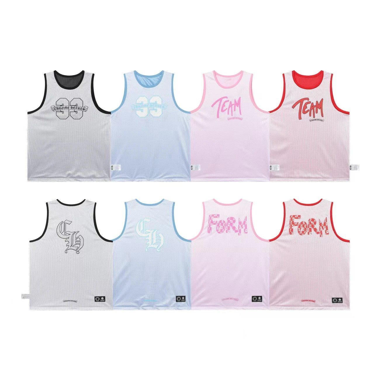 Design FORM Mesh Vest Top Pink Vest Top - 4
