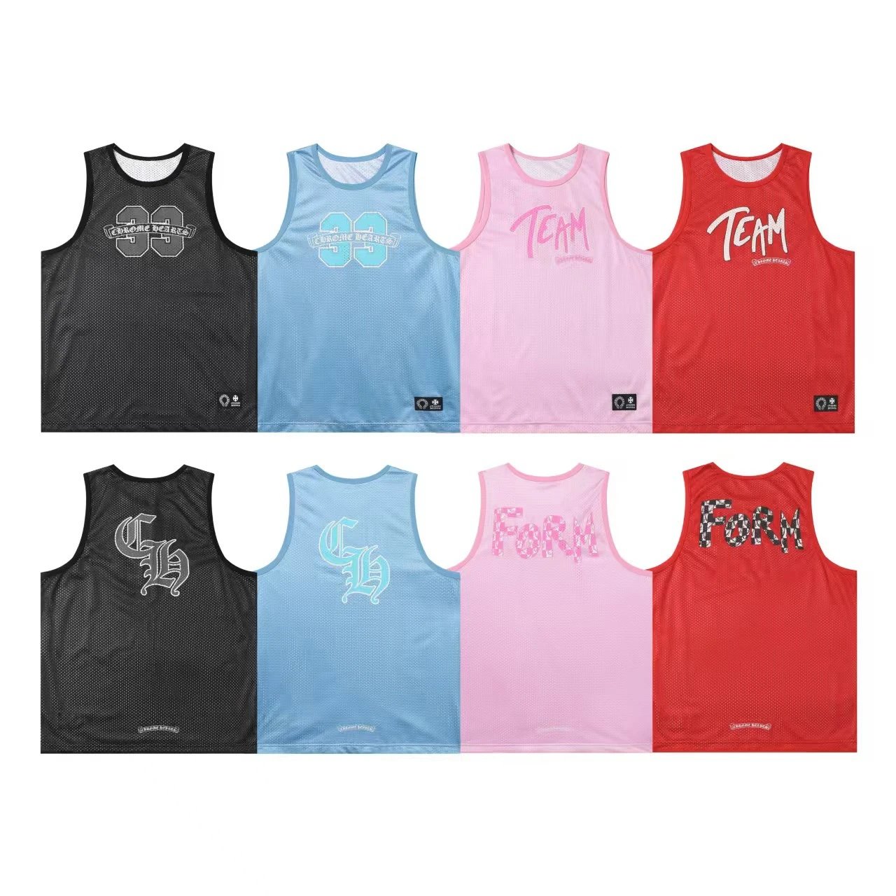 Design FORM Mesh Vest Top Pink Vest Top - 3