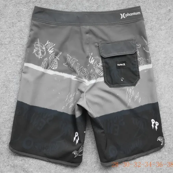 Design Hurley Phantom Star Spangled Boardshorts Black Shorts - 25