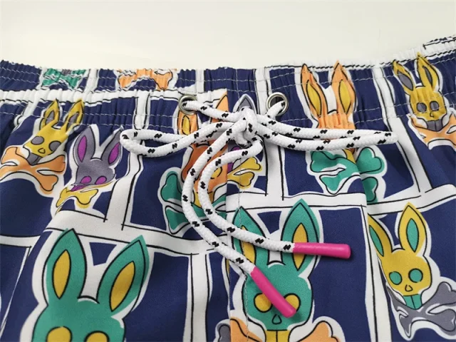 Psycho Bunny Swimwear Patterned drawstring swim shorts product detail image 19