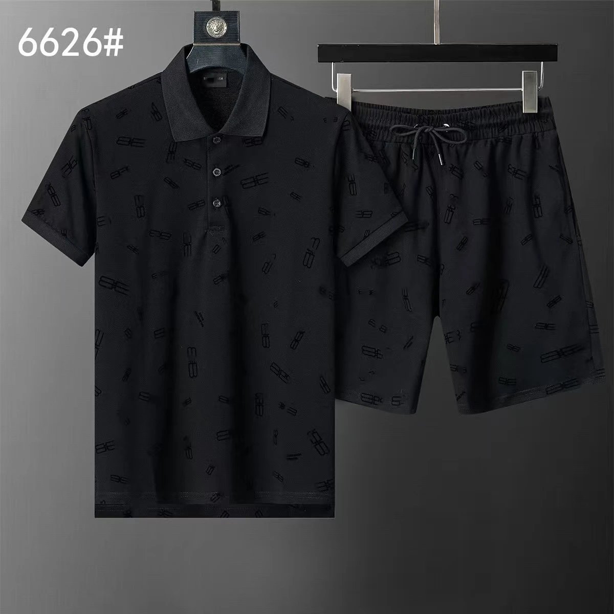 Gucci Matching Sets Double G monogram polo shirt and shorts set — 31
