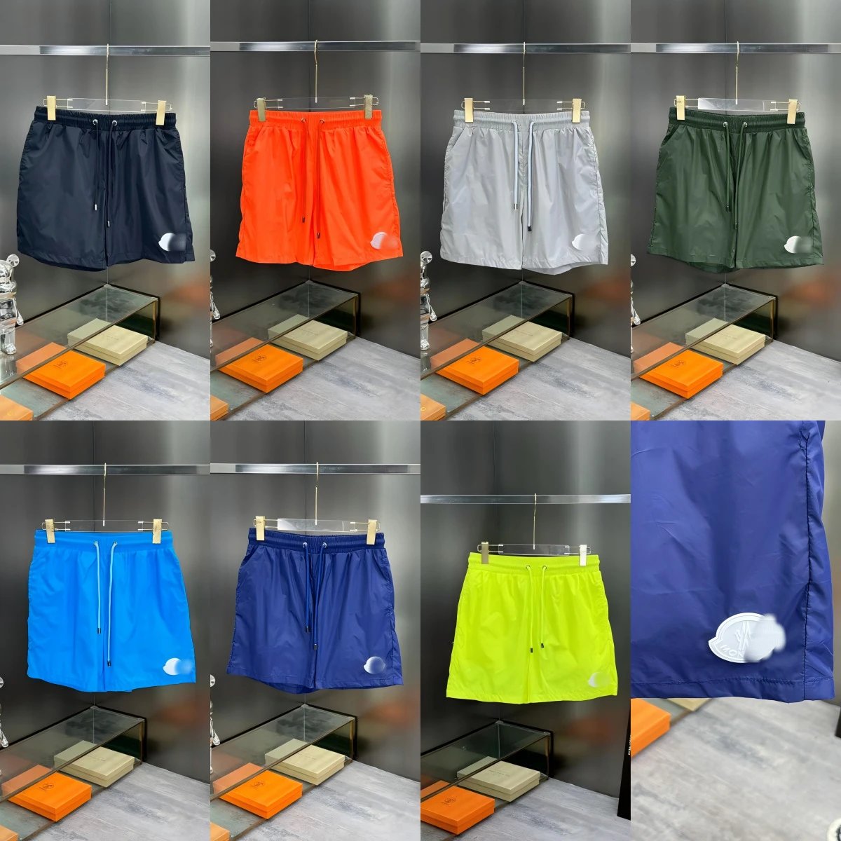 Off-White Shell Shorts Army Green Shorts - 3