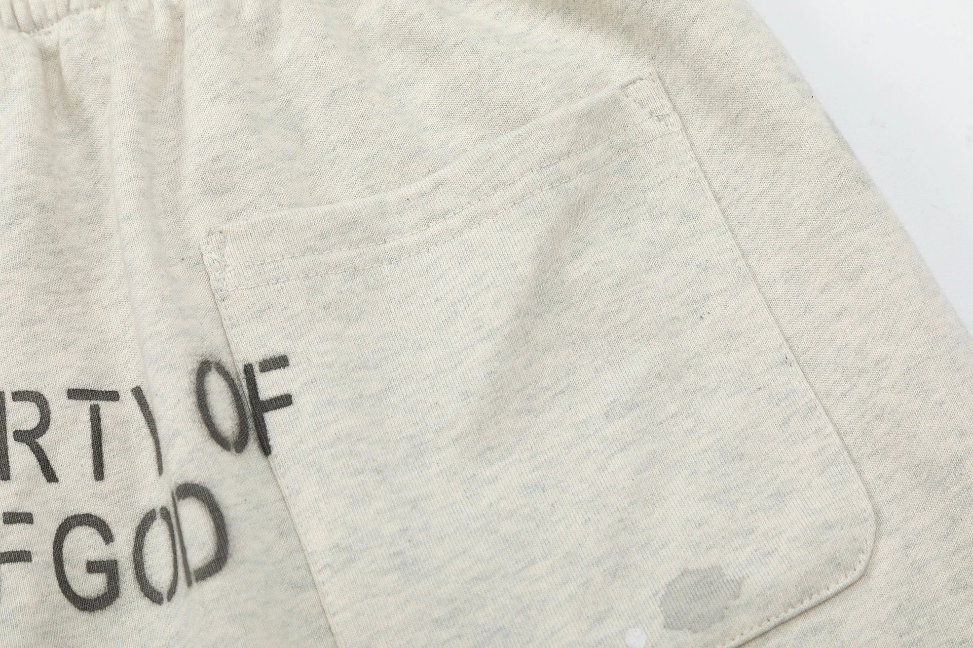 Fear of God Essentials Saint Vaint Graphic Shorts Gray - 9
