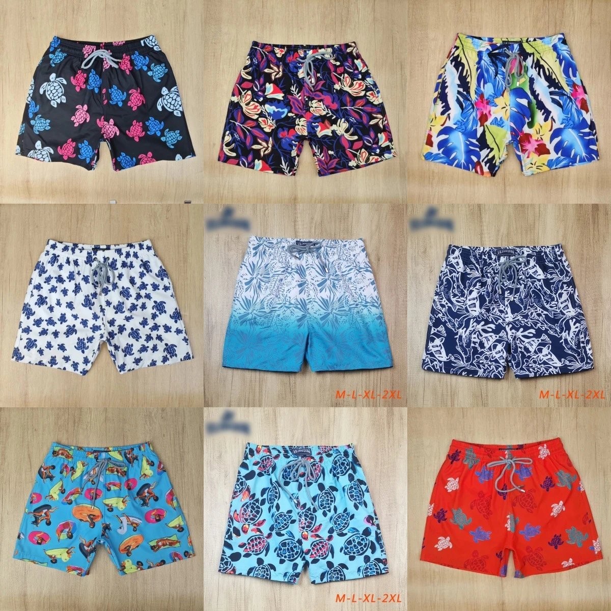 High-Quality Stretch Quick-Dry Western Style Surf Beach Shorts Floral Print Men's Loungewear Casual Shorts Dropshipping Available
