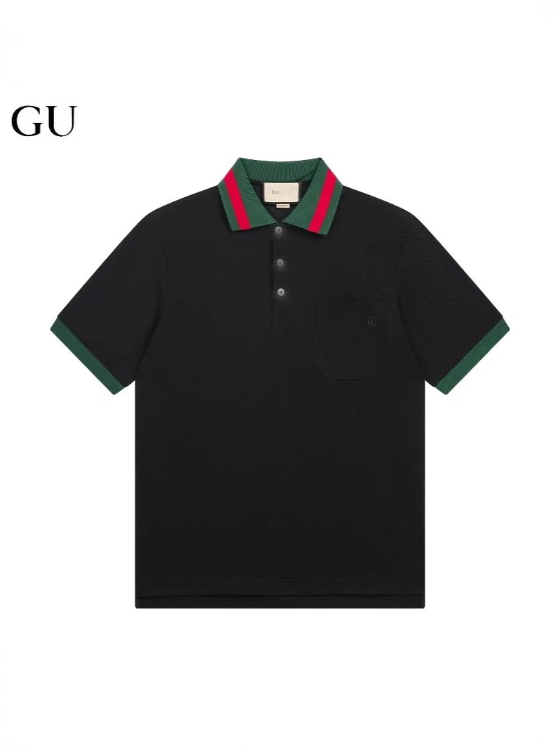 Gucci Web-Striped Collar Polo Beige Polo Shirt - 3