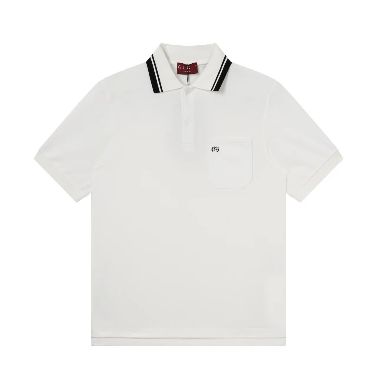 Unbranded Shirts Short-Sleeve Polo Shirt with Contrast-Trim Collar image 3