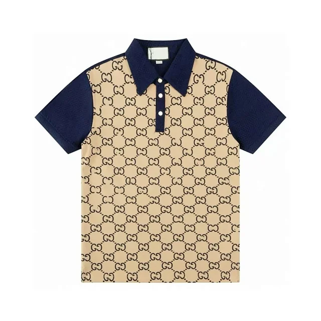 Gucci Shirts GG Monogram Short-Sleeve Polo Shirt product detail image 2