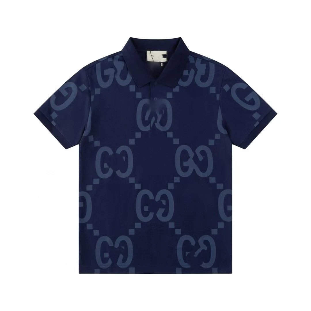 Gucci GG Monogram Black Polo Shirt - 25