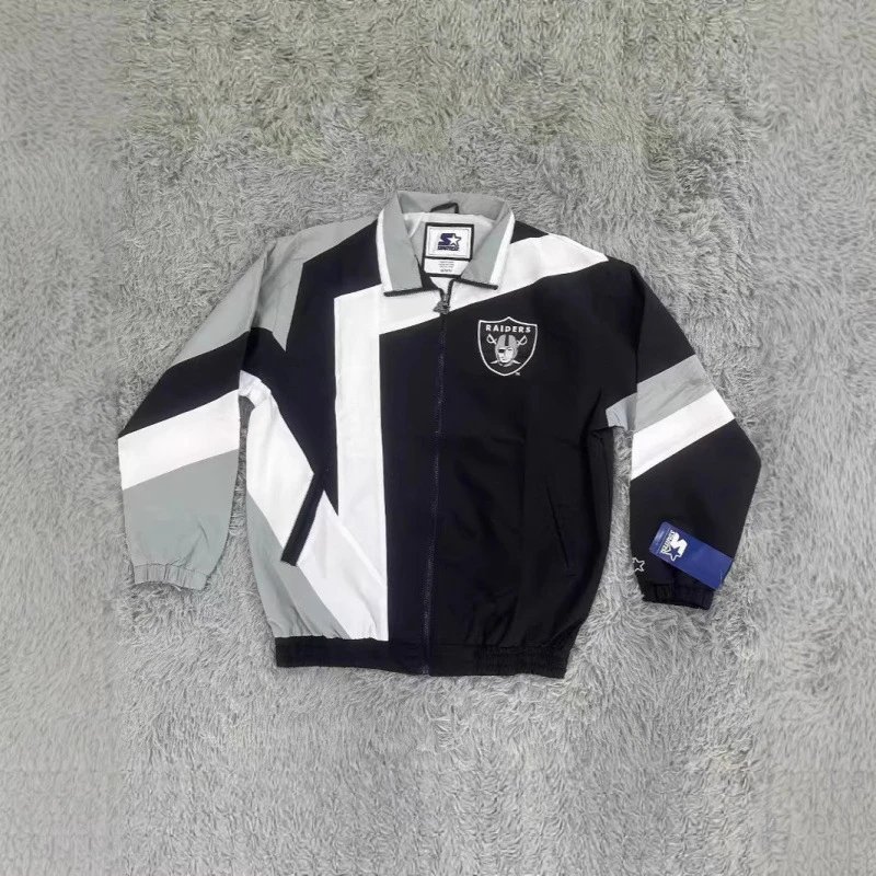 Starter Jackets Vintage color-block team logo zip jacket image 2