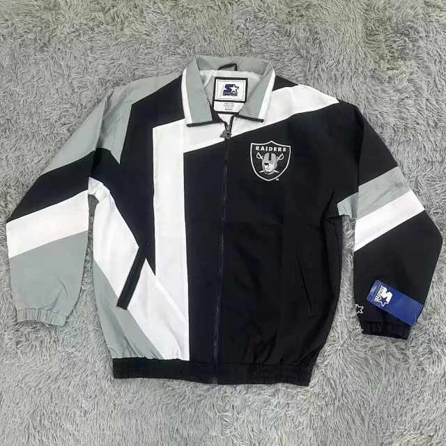 Starter Jackets Vintage color-block team logo zip jacket product detail image 3