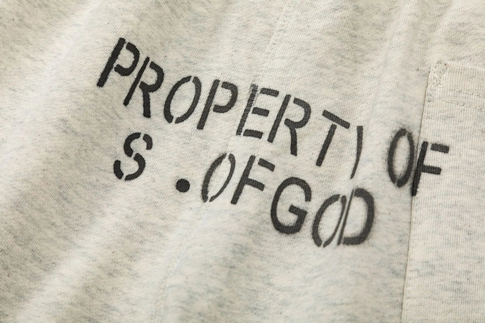 Fear of God Essentials Saint Vaint Graphic Shorts Gray - 10