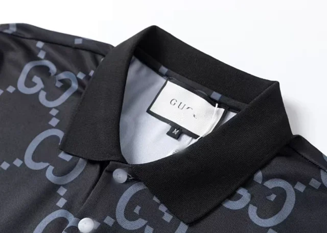 Gucci Matching Sets Double G monogram polo shirt and shorts set product detail image 7