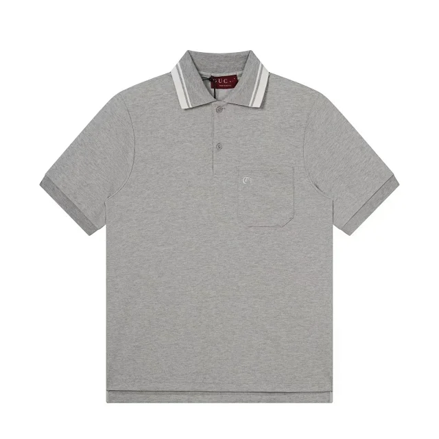 Unbranded Shirts Short-Sleeve Polo Shirt with Contrast-Trim Collar product detail image 7