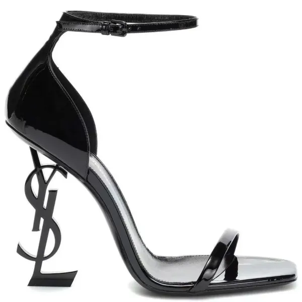 Saint Laurent Tribute Patent Leather Black Stilettos - 5