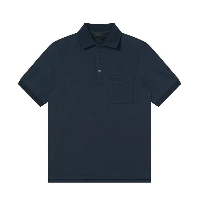 Unbranded Shirts Short-Sleeve Polo Shirt with Contrast-Trim Collar product detail image 9