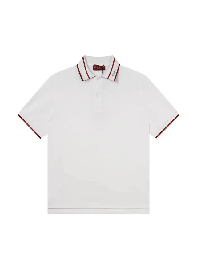 Unbranded Shirts Short-Sleeve Polo Shirt with Contrast-Trim Collar product detail image 11