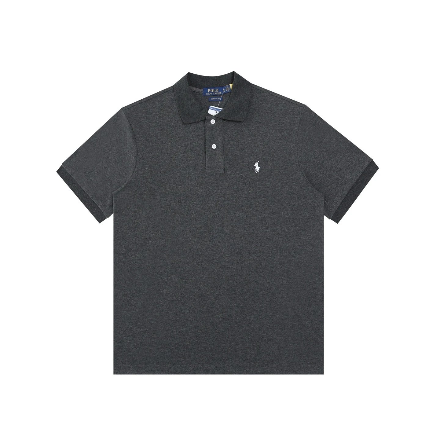 Polo Ralph Lauren T-Shirts Short-Sleeve Embroidered Pony Shirt — Dark Grey