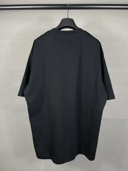 Design Ewhon Lenciaga Black Oversized Graphic T-Shirt T-Shirts - 8