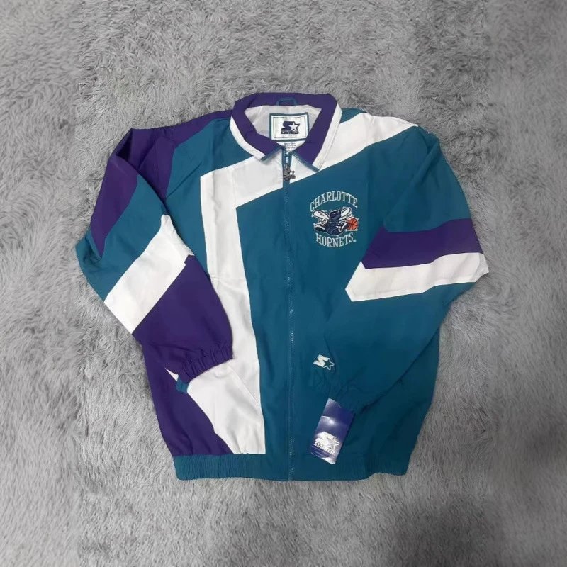 Starter Jackets Vintage color-block team logo zip jacket image 3