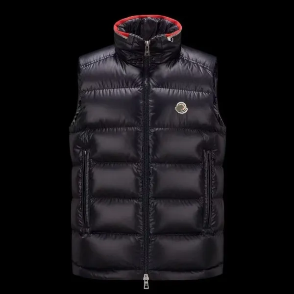 Moncler Maya Vest Black with Red Trim Down Vest Outerwear.vest - 9